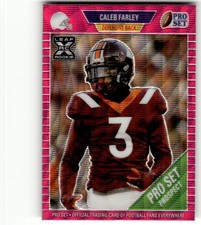 2021 Pro Set Metal Caleb Farley 1989 XRC Wave Pink Prospect #/30 #12