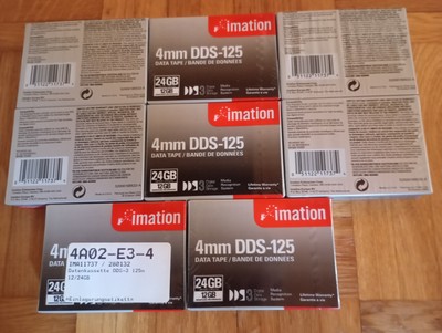 8 X Data Tape 4mm DDS-125 Imation 12/24 GB / Neu / Data Cartridge 