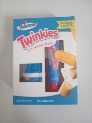 New GLAMLITE HOSTESS TWINKIES SCENTED LIP CARE Duo KIT LIP SCRUB AND LIP MASK