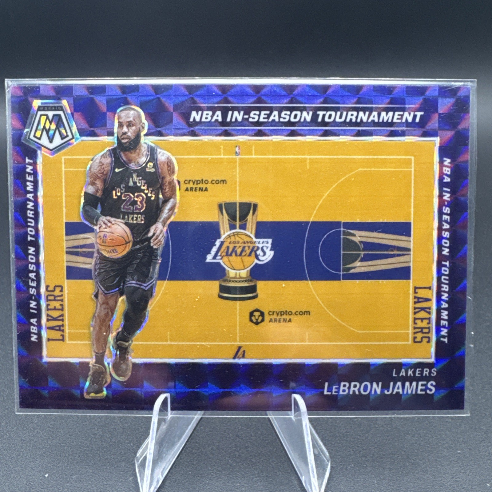 2023-24 Panini Mosaic LeBron James #7 NBA In-Season Tournament SP
