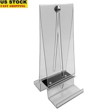 2-Pack Adjustable Vinyl Record Mount Wall Shelf Display Clear Plastic Holder New