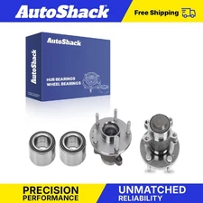 Front and Rear Wheel Bearings and Wheel Bearing Hub Assembly 4 for Honda Civic