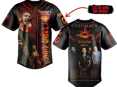 Godsmack I Stand Alone Tour 2024 Personalized Baseball Jersey BL356