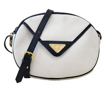 Borsa a tracolla Yves Saint Laurent bianca PVC YSL