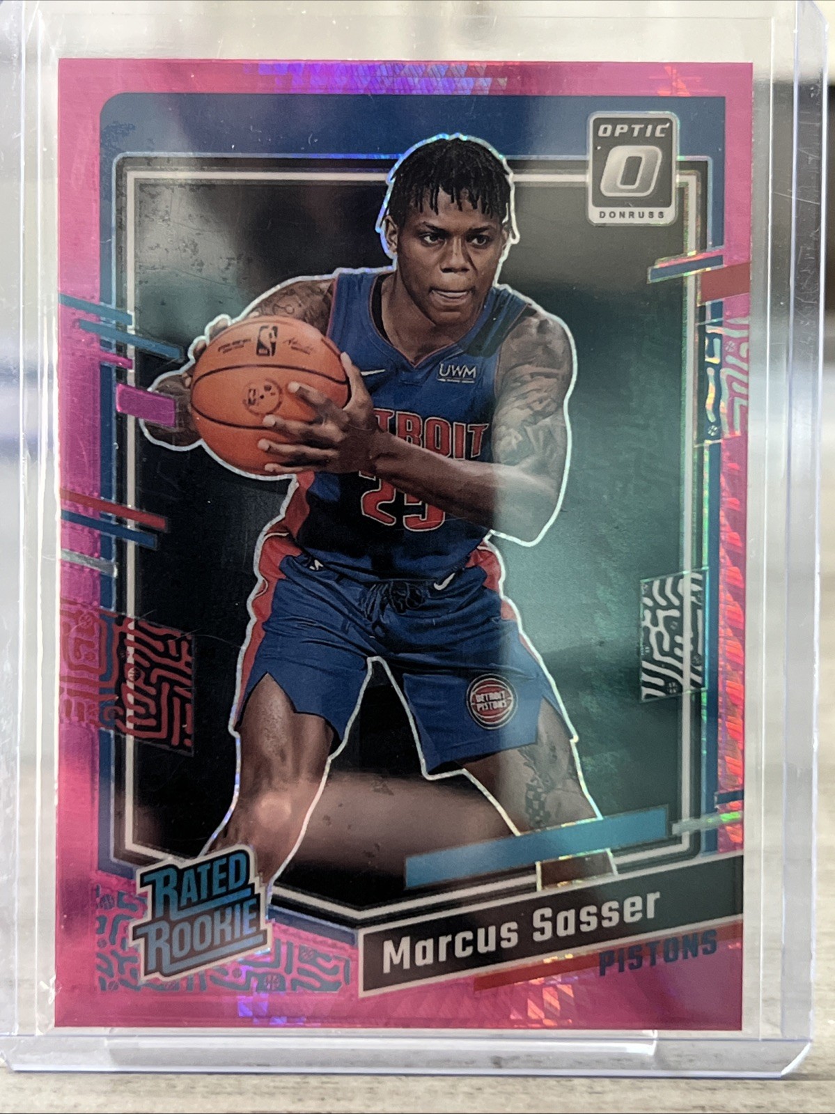 2023-24 Panini Donruss Optic - Rated Rookie Marcus Sasser #242 Pink Hyper Prizm