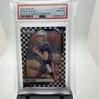 DRAKE MAYE 2024 PANINI PRIZM ROOKIE BLACK & WHITE CHECKER RC PSA 8