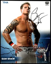 SAM SHAW Dexter Lumis SIGNED Photo Wrestling Autograph TNA PROMO