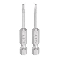 "2 StüCk 1/4\" Sechskant Schaft TT8 Magnetkopf 2\" LäNge Torx Bits"