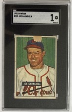 Joe Garagiola 1951 Bowman #122 - SGC 1 - St. Louis Cardinals