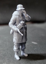 WW2 1/32 German Army Winter Infantry Soldier 3d unpainted Resin Figure