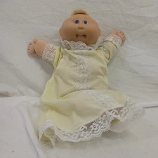 1982 Cabbage Patch Kid Preemie Baby Blonde Tuft hair blue eyes original CPK