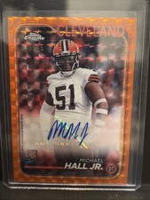 2024 Topps Chrome - Rookie Autographs Michael Hall Jr. #RA-MHA Orange Refractor