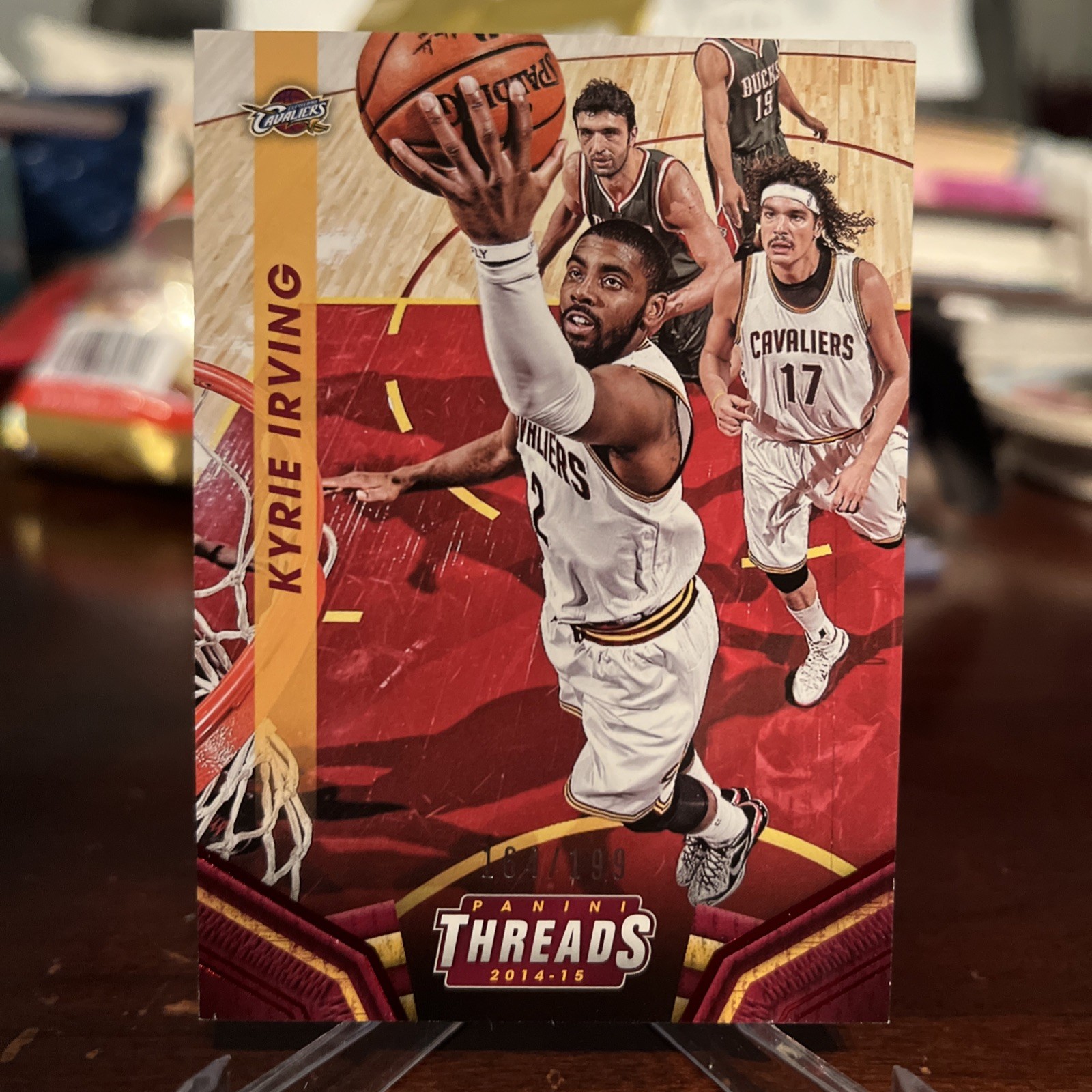 2014-15 Panini Threads Century Proof Red /199 Kyrie Irving #114 Cavaliers
