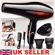 2200W Professional Hair Dryer High Power Salon Blower with Concentrator Nozzle