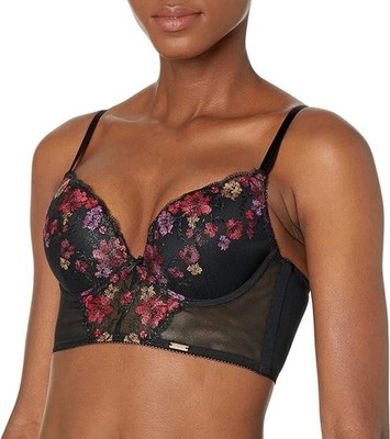 Gossard Bra VIP Bouquet Longline Plunge Bra Size 36E