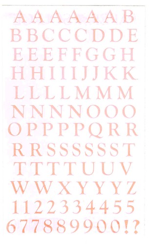 MRS GROSSMANS BLOSSOM CLASSIC ABC/123 STICKER SHEET - 第 1/1 張圖片