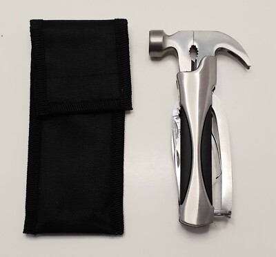 14-in-1 Hammer Multi-Tool Stainless With Nylon Belt Loop Case