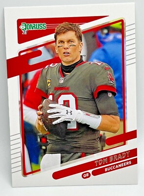 Tom Brady 2021 Donruss #1 - NO HELMET VARIATION - Tampa Bay Buccaneers QB
