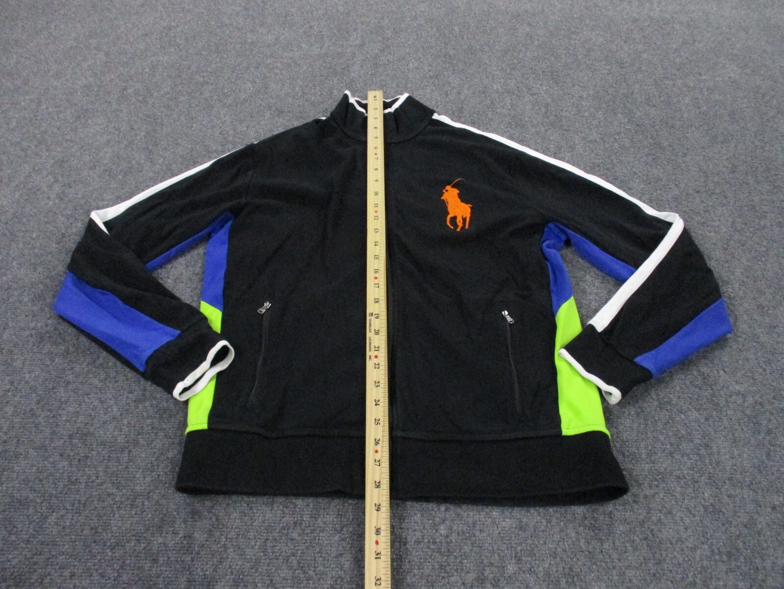 Giacca Polo Ralph Lauren Adulto L Nera Golf Performance Big Pony Corsa Uomo