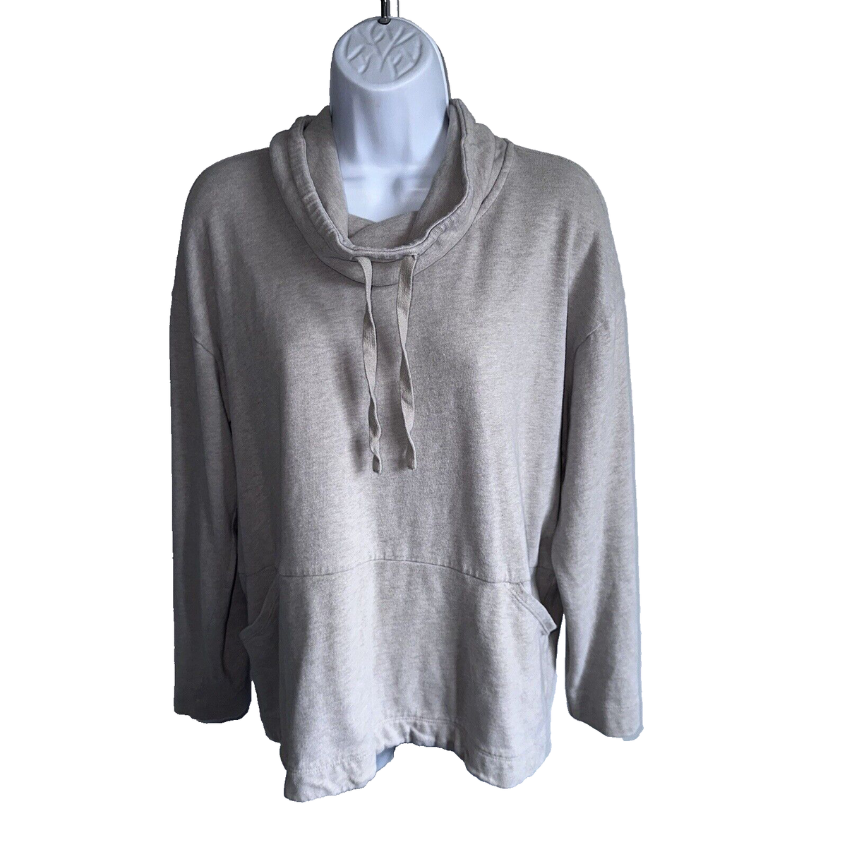 Top Pure Jill Soft Touch – Col Cheminée, Manches 3/4, Taille Petite (PS), Beige, Occasion