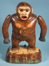 1950s Roaring Gorilla Battery-Op Tin Toy Masudaya Japan Modern Toys Mechanical