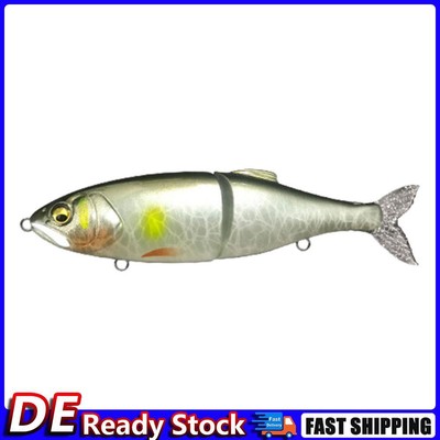 Sinking Glidebait 145mm 32g Hard Bait with Soft Tail Fishing Lure Swimbait (402)