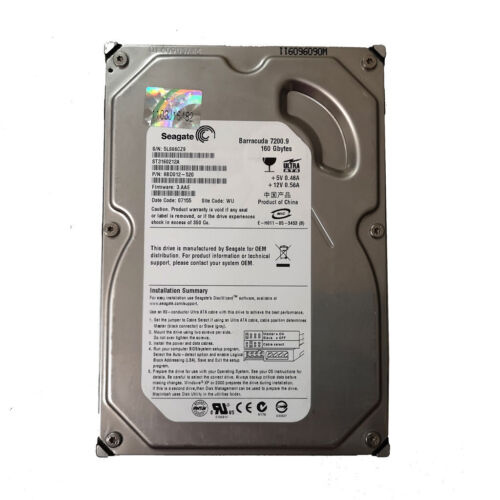 Seagate 160GB ST3160212A 7200 RPM PATA IDE 3.5" Desktop HDD Hard Disk Drive - 第 1/4 張圖片