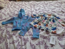 Marks and Spencer baby girl dress, hooded jacket and matching leggings 3-6 month