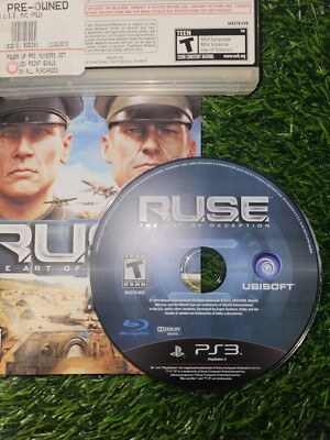 Ubisoft RUSE The Art of Deception PS3 PlayStation 3 Complete