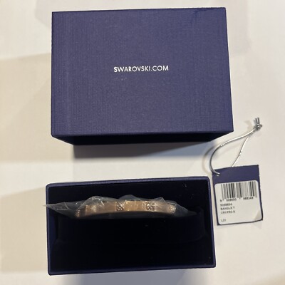Swarovski 5098834 White, Rose gold-tone finish Dextera bangle holiday gift