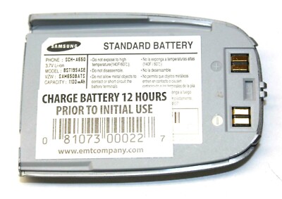 Samsung BST195ASE Cellphone Battery 3.7V Li-Ion 1100mAH for SCH-A650
