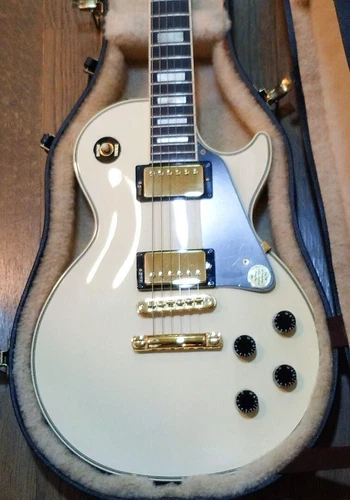 Gibson Les Paul Custom 1986 White Unused Rare Vintage From JAPAN