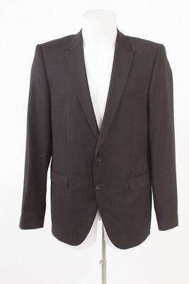 strellson Herren Sakko Jacket Gr. 102 WIE NEU! Reine Super 100´S Wolle Schwarz