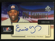 ERNIE YOUG 2004 Upper Deck SP Authentic USA Signatures Auto #/445 #USA-1