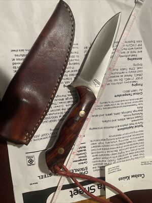 Custom Mike Tompkins Handmade Knife MINT W/ Rare CPM-T440V Blade Steel Ironwood
