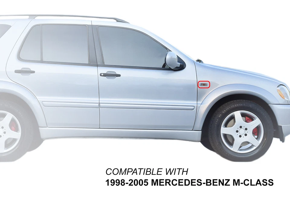 Lámpara marcadora lateral derecha = derecha 1638200121 para M-Benz Clase M ML320 ML430 ML500 1998-2005 Foto 3 de 4