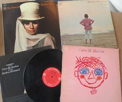 LOT of 4 BARBARA STREISAND VINYL ALBUMS COLOR ME BARBARA MY NAME IS BARBARA, TWO