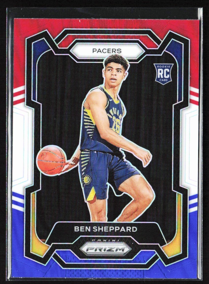 2023-24 PANINI PRIZM PRIZMS RWB BEN SHEPPARD RC INDIANA PACERS #172
