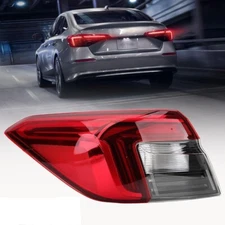 For Honda Civic 2022-2025 Driver Side LED Tail Light Outer Left Rear Brake Lamp