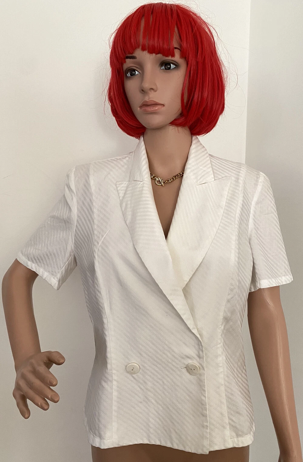 Giacca Donna Vintage GIVENCHY Vision Blazer BIANCA 42