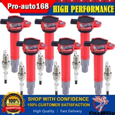 Set of 6 Spark Plug and Ignition Coil Pack for Dodge Chrysler 3.5L 4.0L UF-502