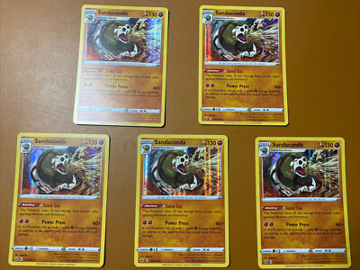Sandaconda (Set Of 5) - 110/202 - Holo Rare - NM/M -POKEMON, Sword and Shield,