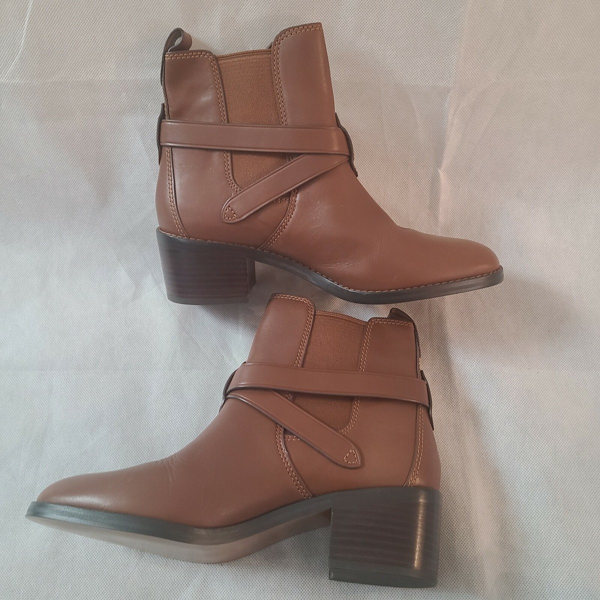 Coach Brown Leather Lace-Up Boots COACH IMANI Boots Brown Waterproof Lace Up | Mercari main image 4