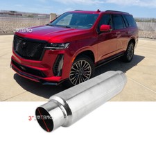 3.0"In/Outlet 16" Long Exhaust Muffler Resonator For Cadillac Escalade 1999-2024