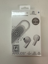 Air Buds Air Duo 2 In 1 True Wireless Earbuds  Bluetooth Speaker Sealed - White
