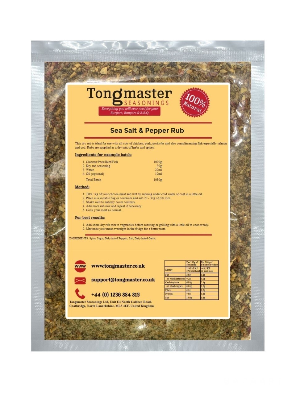 Sea Salt & Pepper Rub - 600g