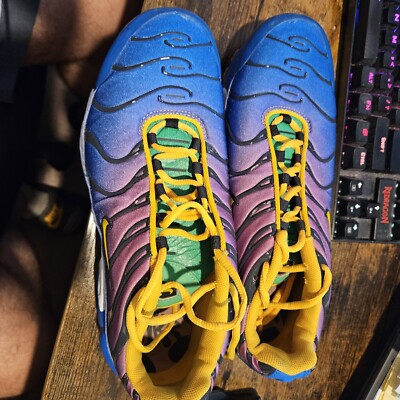 RARE Nike Air Max Plus Blue/Purple/Yellow/Green Men's/ Size 7Y