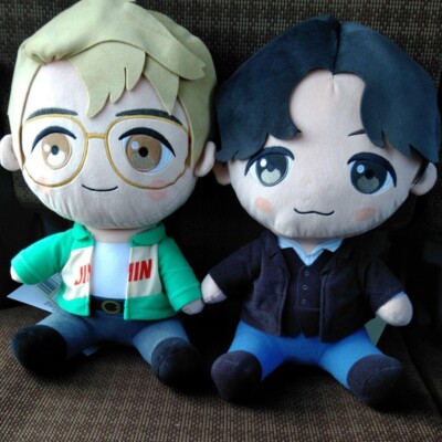 BTS TinyTAN SET 2 JIMIN SUGA Mega Jumbo 35cm Sitting Plush Doll Dynamite SEGA