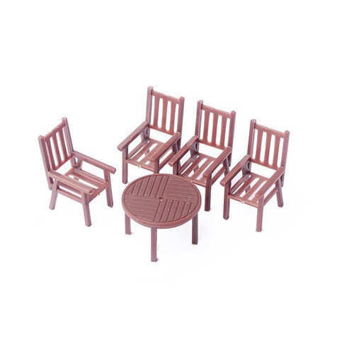 Tables And Chairs Building Model Decoration Model Railway Plastic 1:75