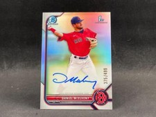 2022 BOWMAN CHROME DANIEL MCELVENY CPA-DMY 1ST REFRACTOR AUTO 375/499 RED SOX